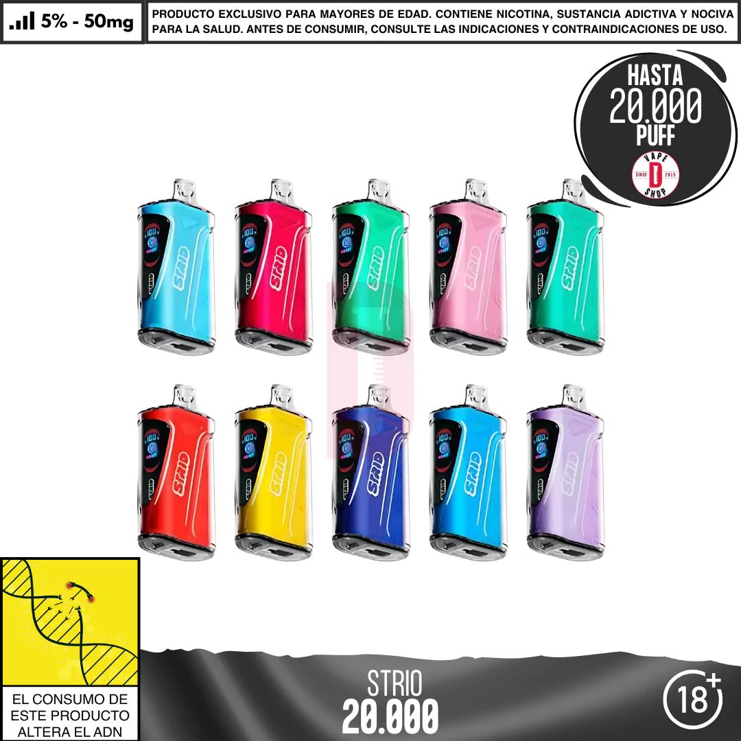 STRIO - 20000 Puffs - Vape Desechable - Strio | DIS - STR - 20K - BT