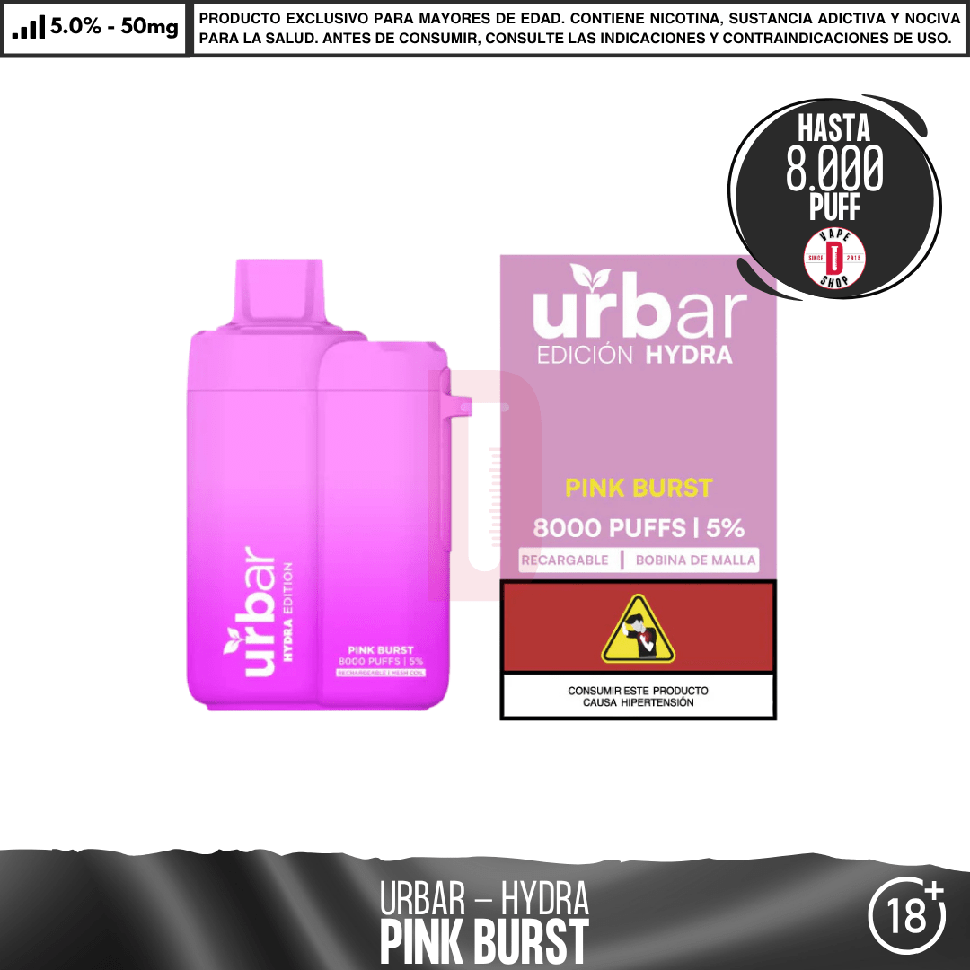 Urbar Hydra - 8000 Puffs