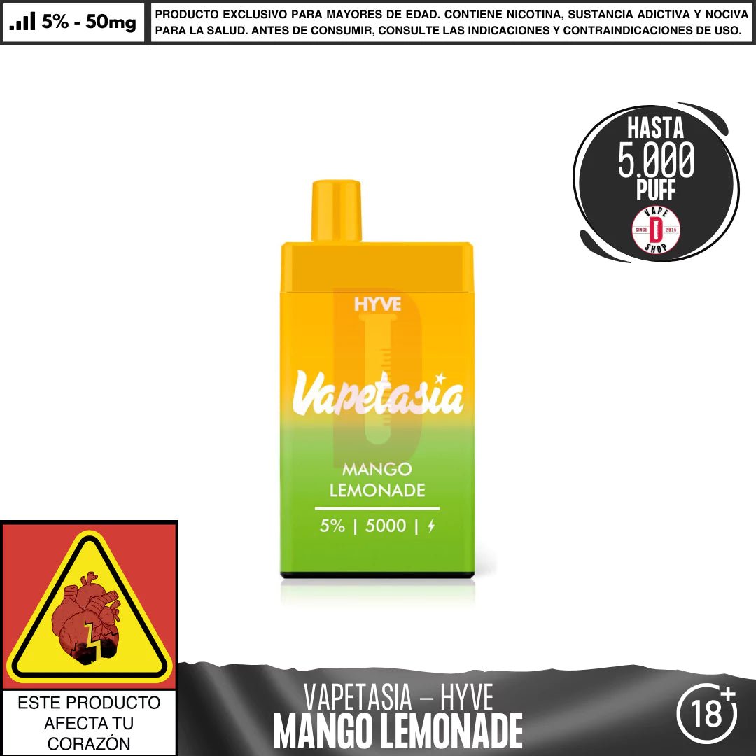Vapetasia - Hyve 5000 PUFF - Vape Desechable - Vapetasia | DIS - VSIA - HYV - MAL