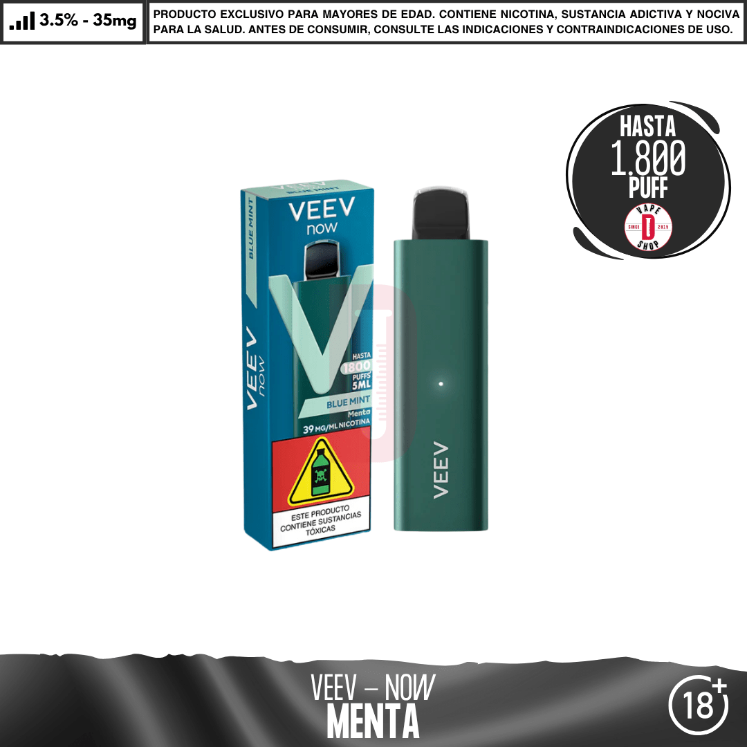 VEEV - NOW 1800 Puffs - Vape Desechable - Veev | DIS-VEV-18K-BLM
