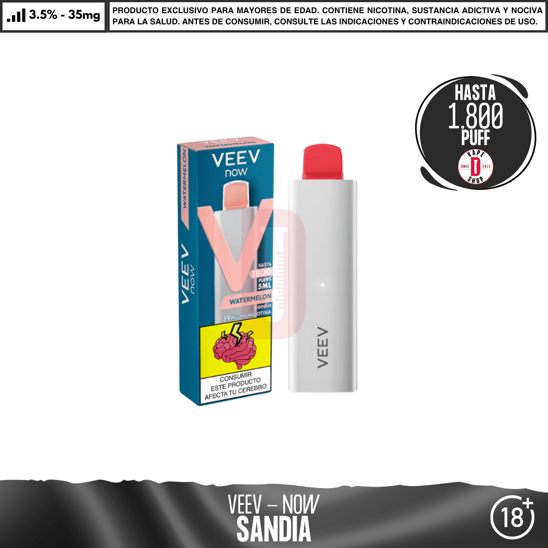 VEEV - NOW 1800 Puffs - Vape Desechable - Veev | DIS-VEV-18K-WAT