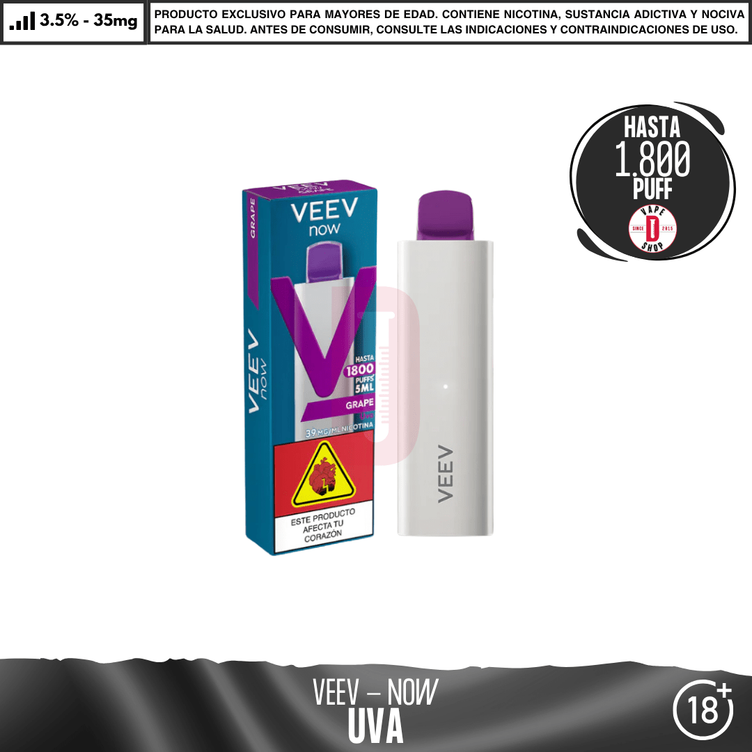 VEEV - NOW 1800 Puffs - Vape Desechable - Veev | DIS-VEV-18K-BLR