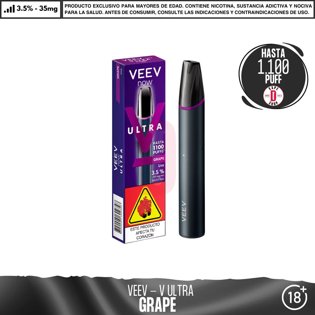 VEEV - NOW ULTRA 1100 Puffs - Vape Desechable - Veev | DIS - VEV - NOU - UVA