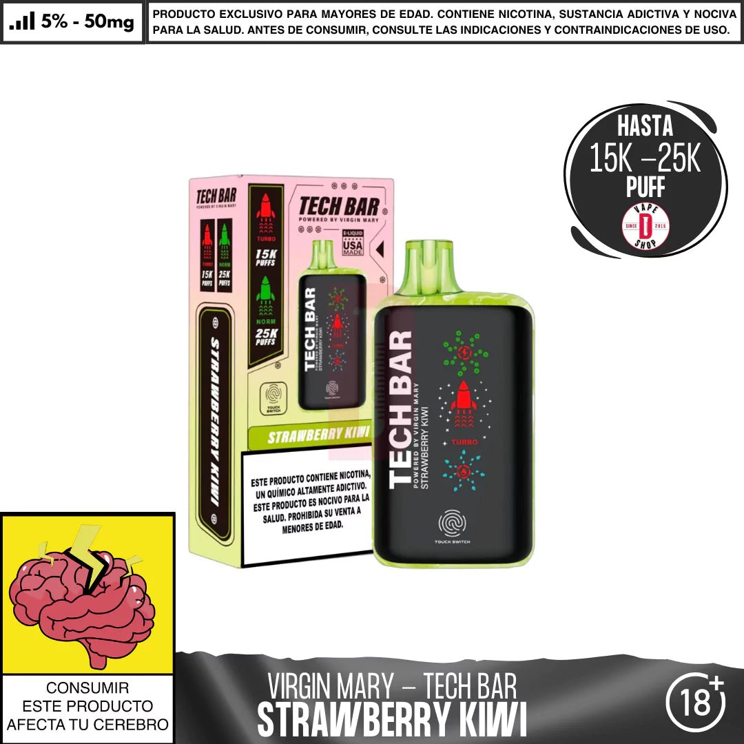 Virgin Mary - Tech Bar 25000 PUFF - Vape Desechable - Virgin Mary | DIS - VIM - TEB - 25K - STK