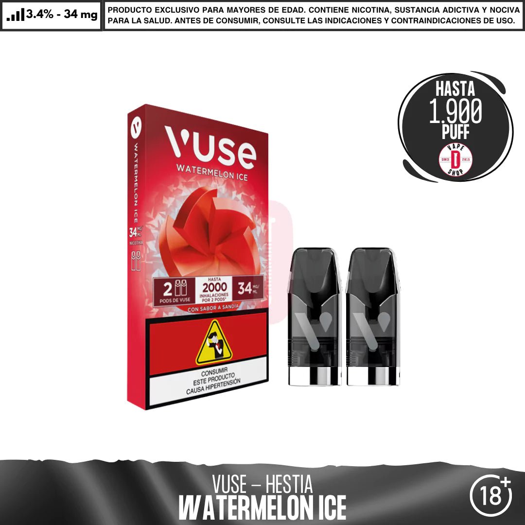 VUSE - ePod Caps 1900 Puff - Vape Desechable - Vuse | EQC - VUS - EPOD - WAI