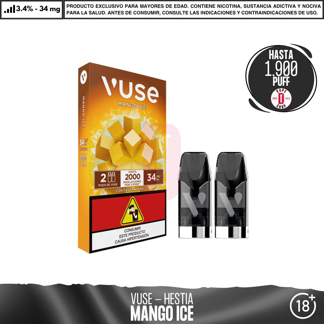 VUSE - ePod Caps 1900 Puff - Vape Desechable - Vuse | EQC - VUS - EPOD - MAI