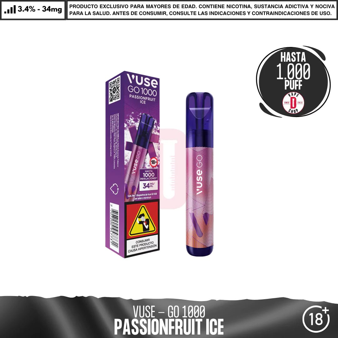 VUSE - GO 1000 Puffs - Vape Desechable - Vuse | DIS - VUS - GO1 - PAI