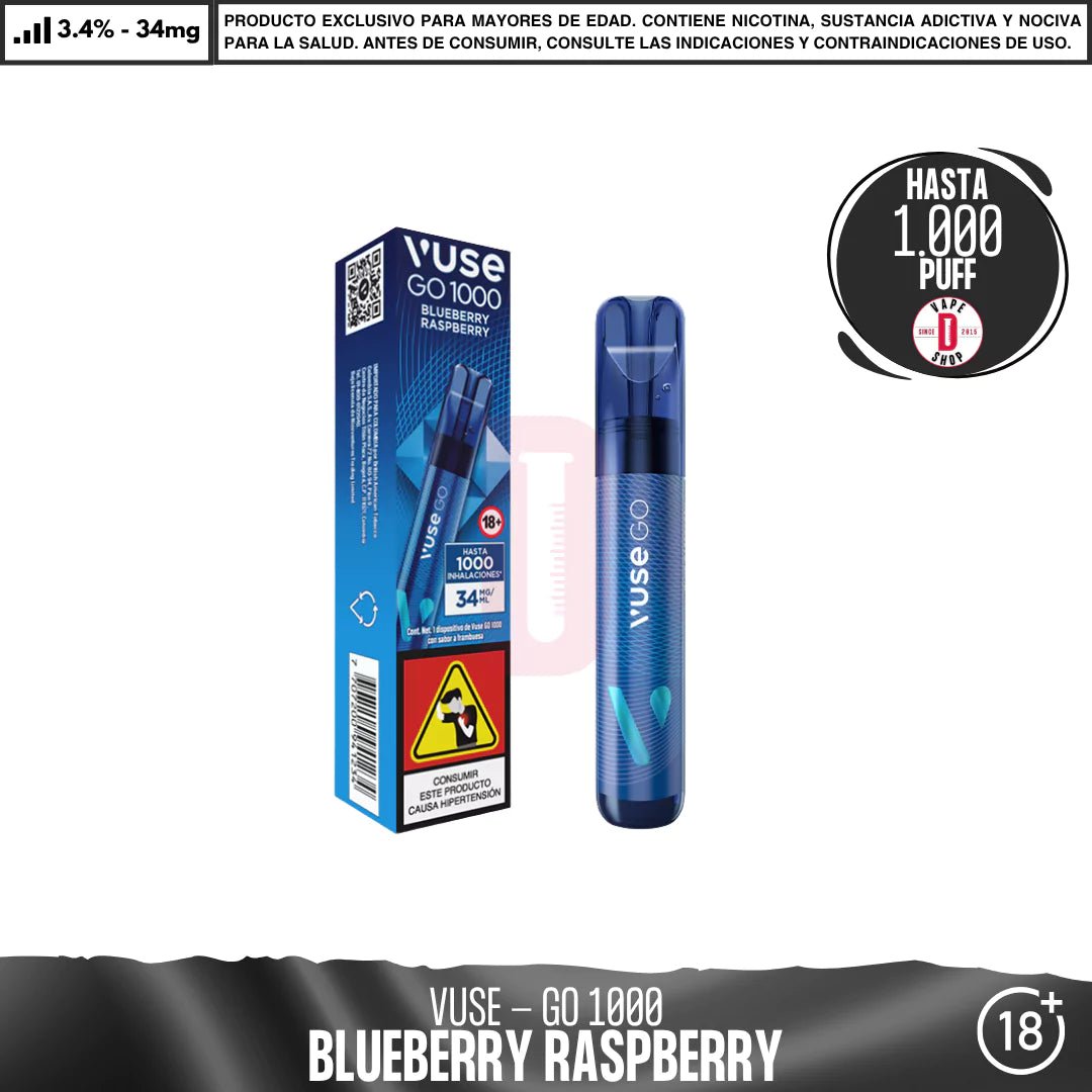 VUSE - GO 1000 Puffs - Vape Desechable - Vuse | DIS - VUS - GO1 - BR