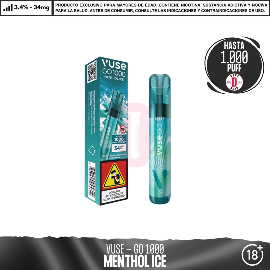VUSE - GO 1000 Puffs - Vape Desechable - Vuse | DIS - VUS - GO1 - MEI