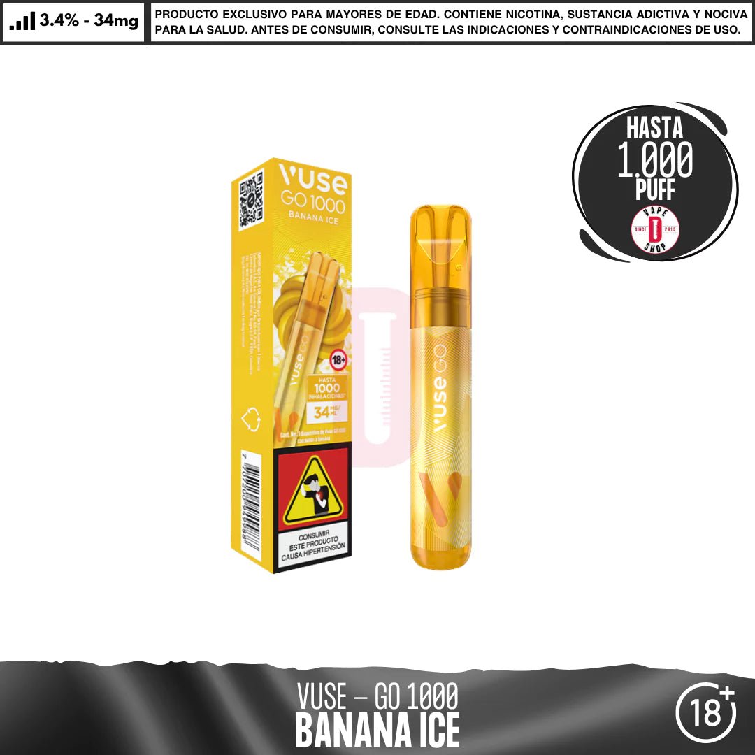 VUSE - GO 1000 Puffs - Vape Desechable - Vuse | DIS - VUS - GO1 - BA