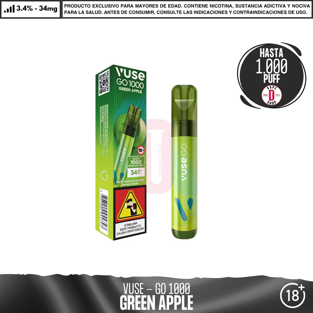 VUSE - GO 1000 Puffs - Vape Desechable - Vuse | DIS - VUS - GO1 - GRA