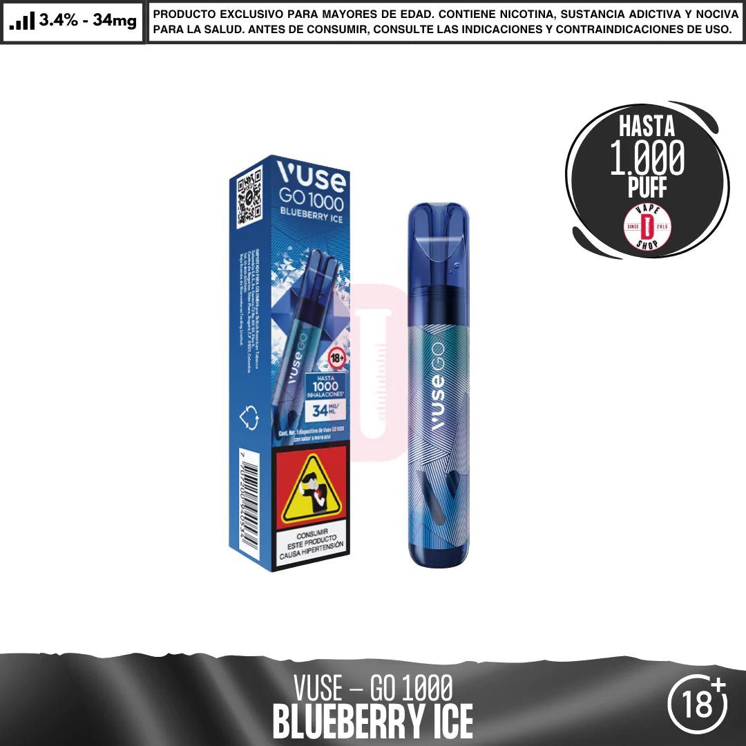 VUSE - GO 1000 Puffs - Vape Desechable - Vuse | DIS - VUS - GO1 - BI