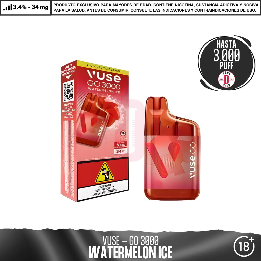 VUSE - GO 3000 Puffs - Vape Desechable - Vuse | DIS - VUS - GO3 - WAI