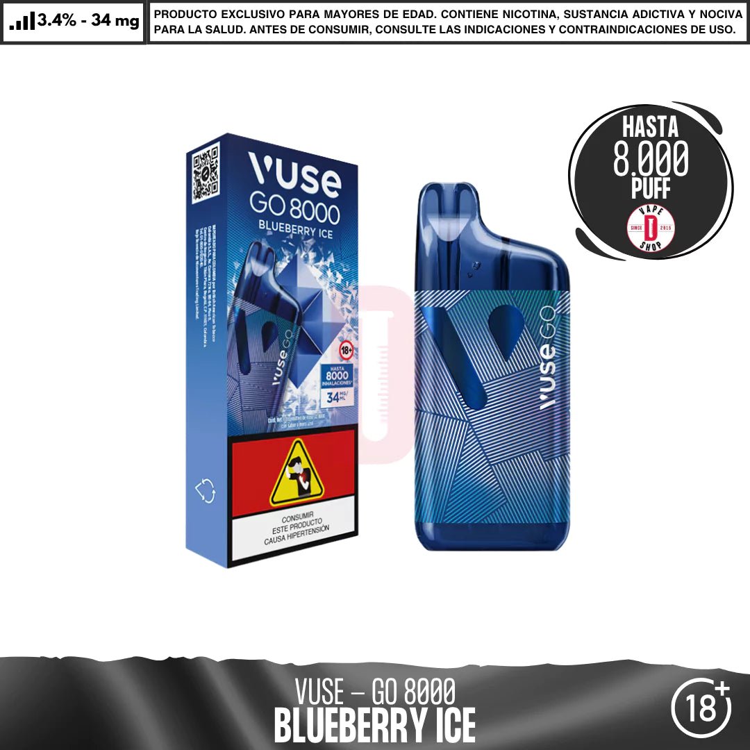 VUSE - GO 8000 Puffs - Vape Desechable - Vuse | DIS - VUS - GO8 - BLI
