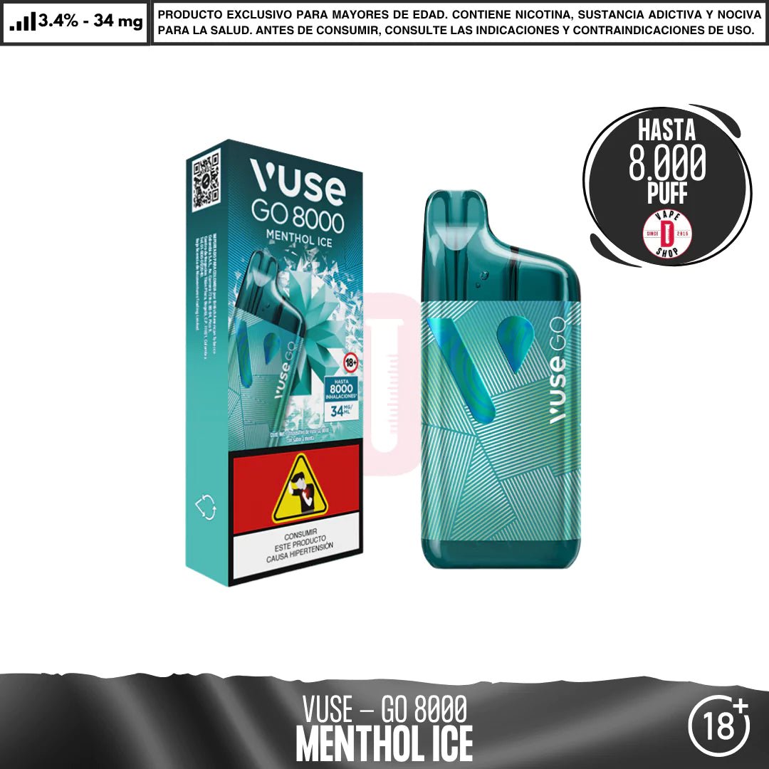VUSE - GO 8000 Puffs | Vape Desechable de Vuse DIY Vape Shop VUSE - GO 8000 Puffs | Vape Desechable de Vuse DIY Vape Shop