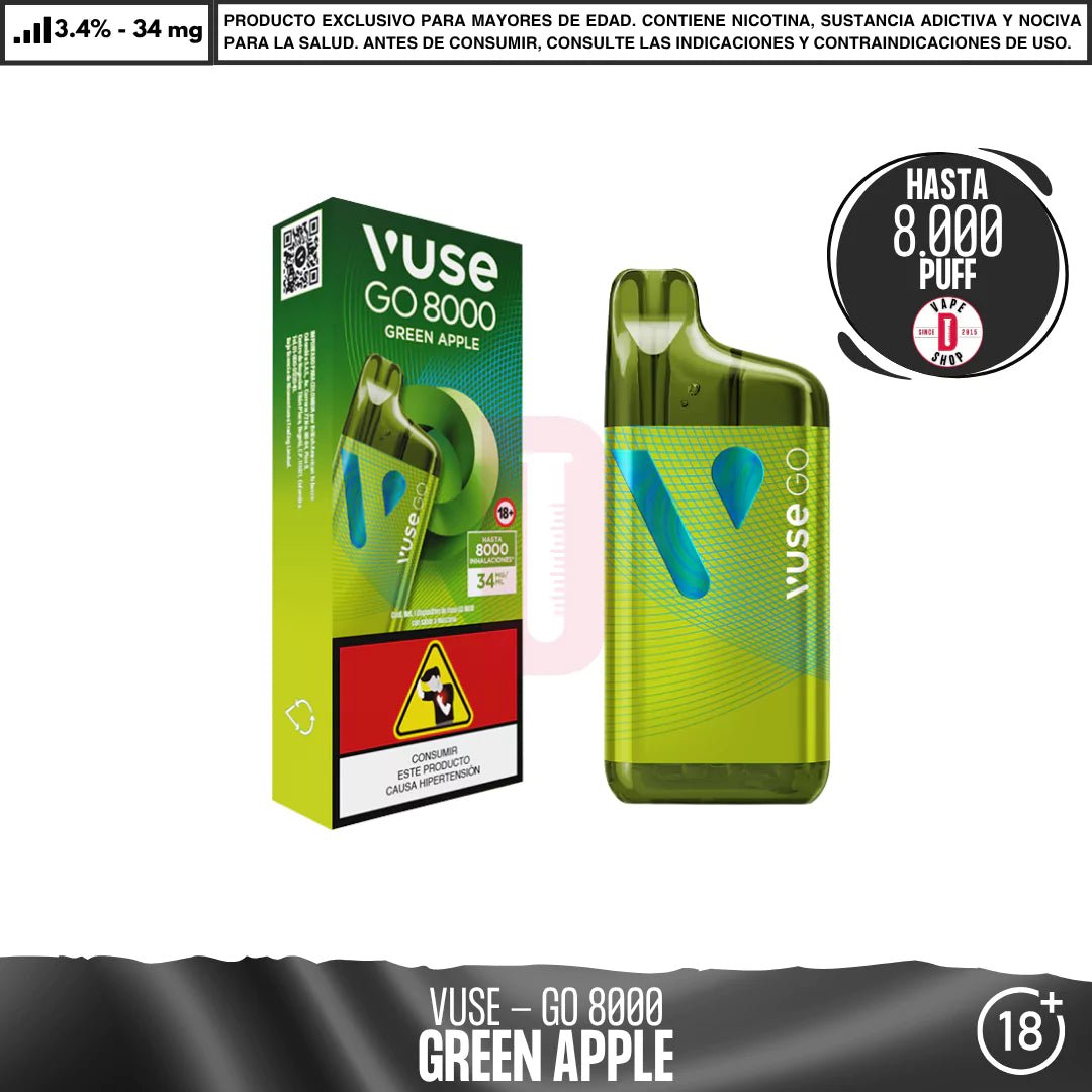 VUSE - GO 8000 Puffs - Vape Desechable - Vuse | DIS - VUS - GO8 - APS