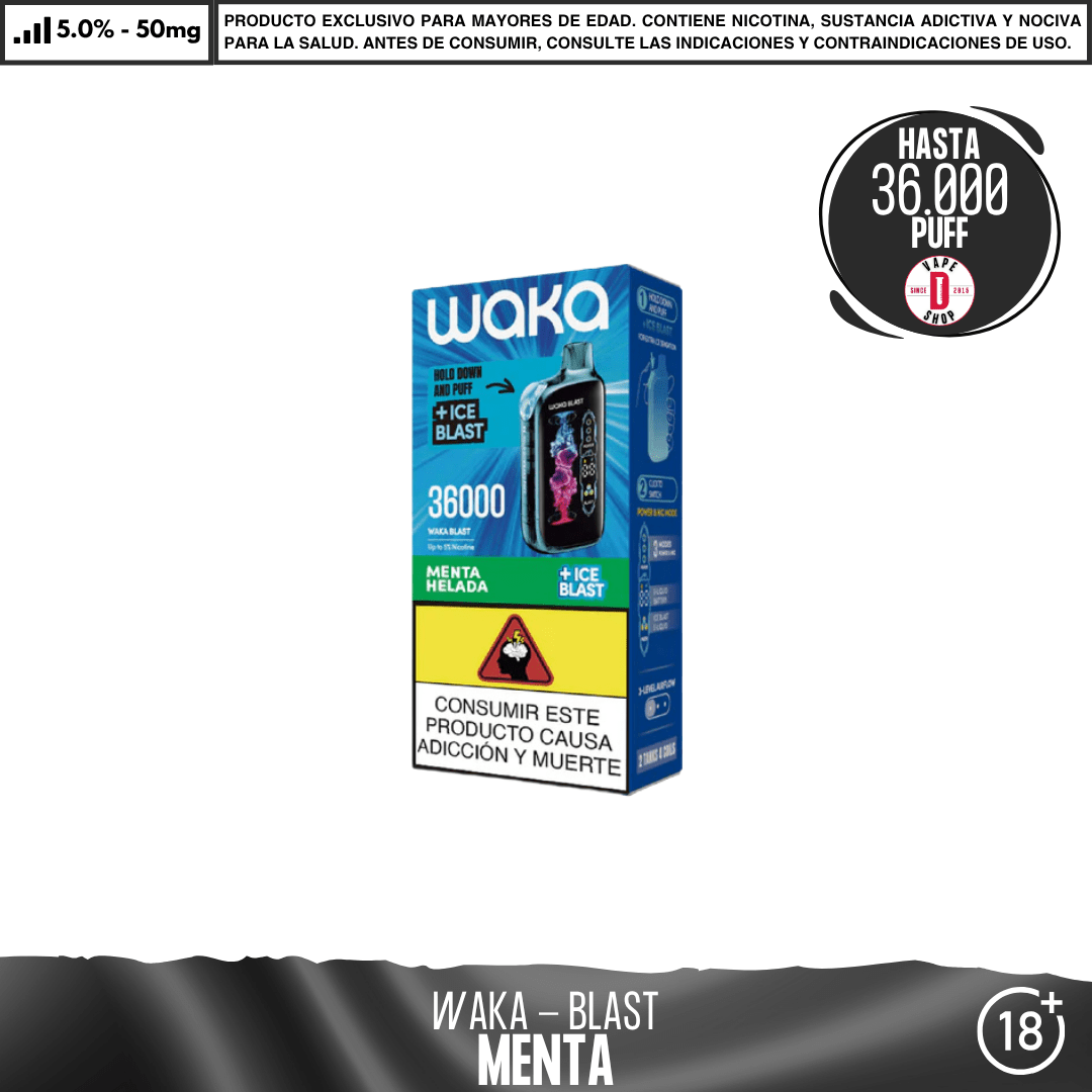 WAKA - BLAST 36000 PUFF - Vape Desechable - WAKA | DIS-WAK-BLA-36K-FRM