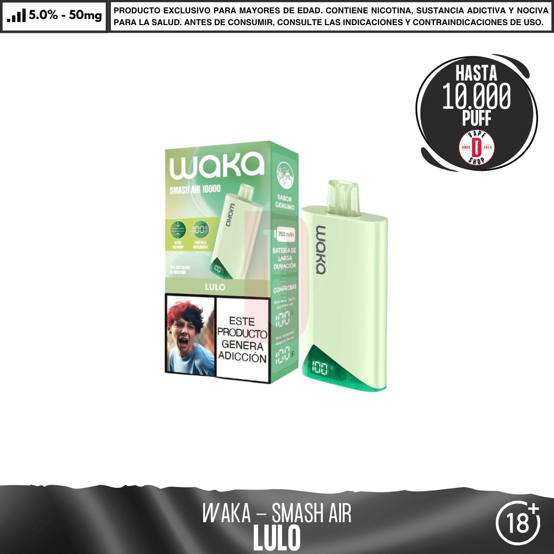 WAKA - Smash Air 10000 PUFF - Vape Desechable - WAKA | DIS-WAK-SMA-10K-LUL