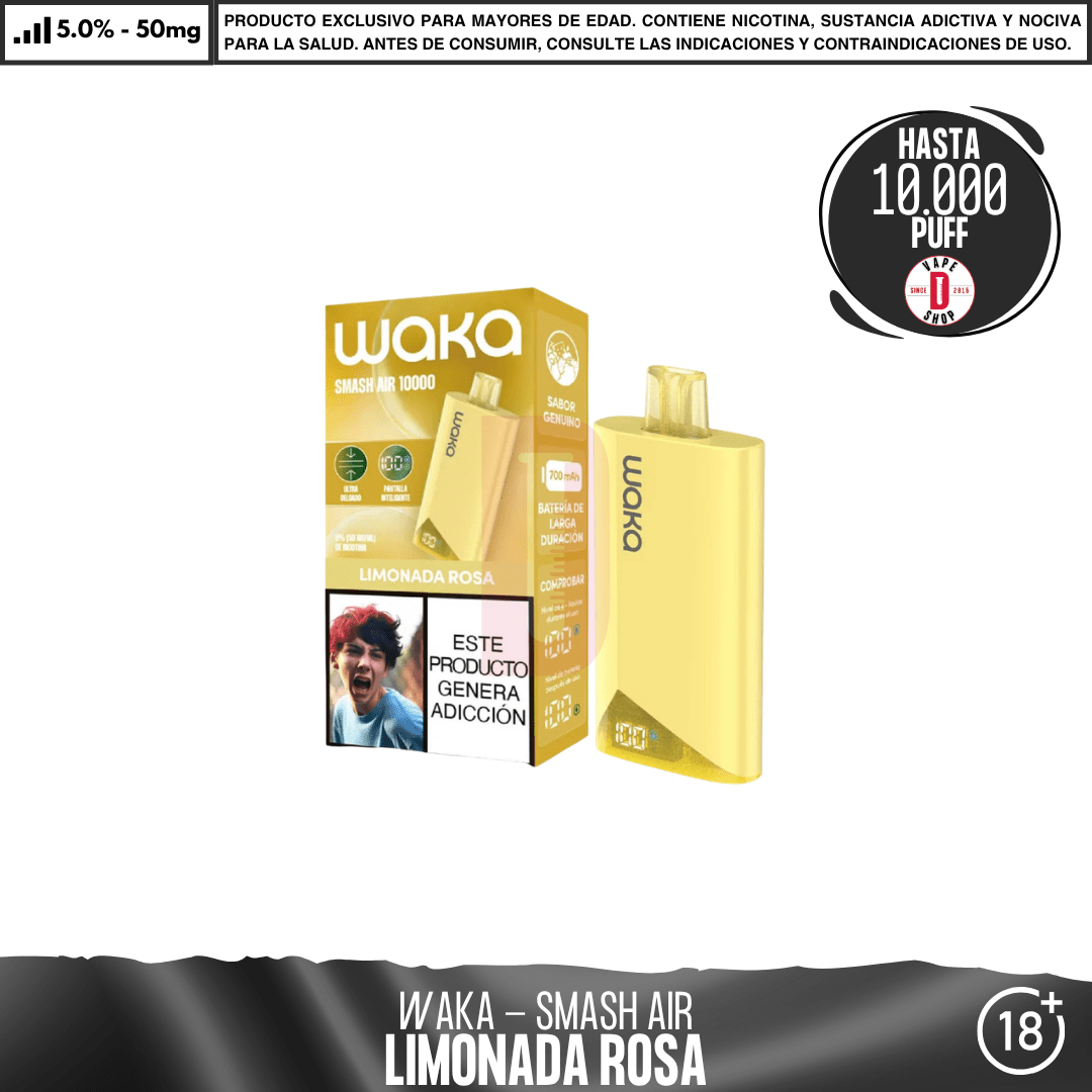WAKA - Smash Air 10000 PUFF - Vape Desechable - WAKA | DIS-WAK-SMA-10K-LIR