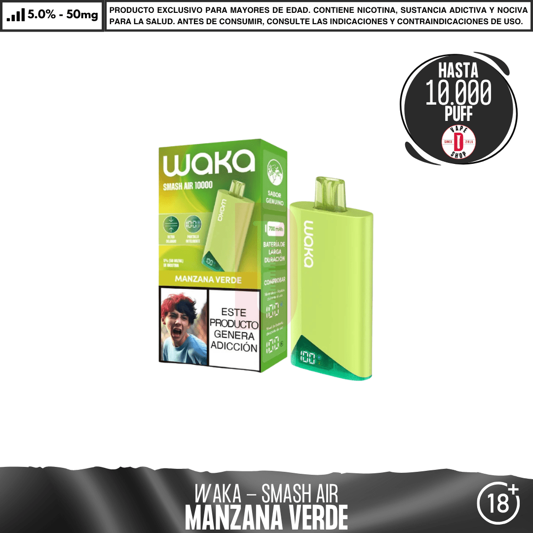WAKA - Smash Air 10000 PUFF - Vape Desechable - WAKA | DIS-WAK-SMA-10K-MAV