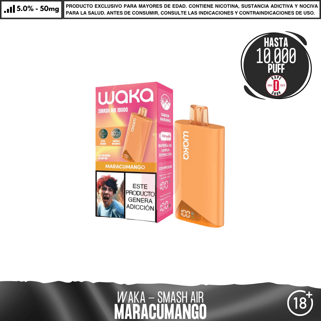 WAKA - Smash Air 10000 PUFF - Vape Desechable - WAKA | DIS-WAK-SMA-10K-MAM
