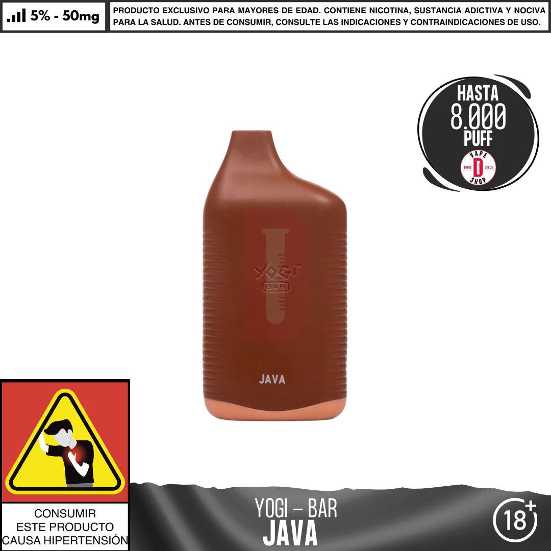 Yogi - Bar 8000 PUFF - Vape Desechable - Yogi | DIS - YOG - BAR - JAV - 50