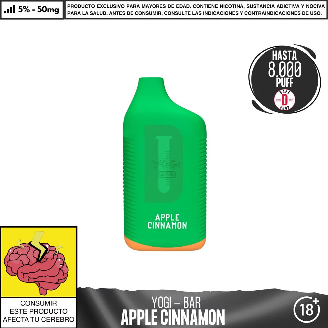 Yogi - Bar 8000 PUFF - Vape Desechable - Yogi | DIS - YOG - BAR - APC - 50