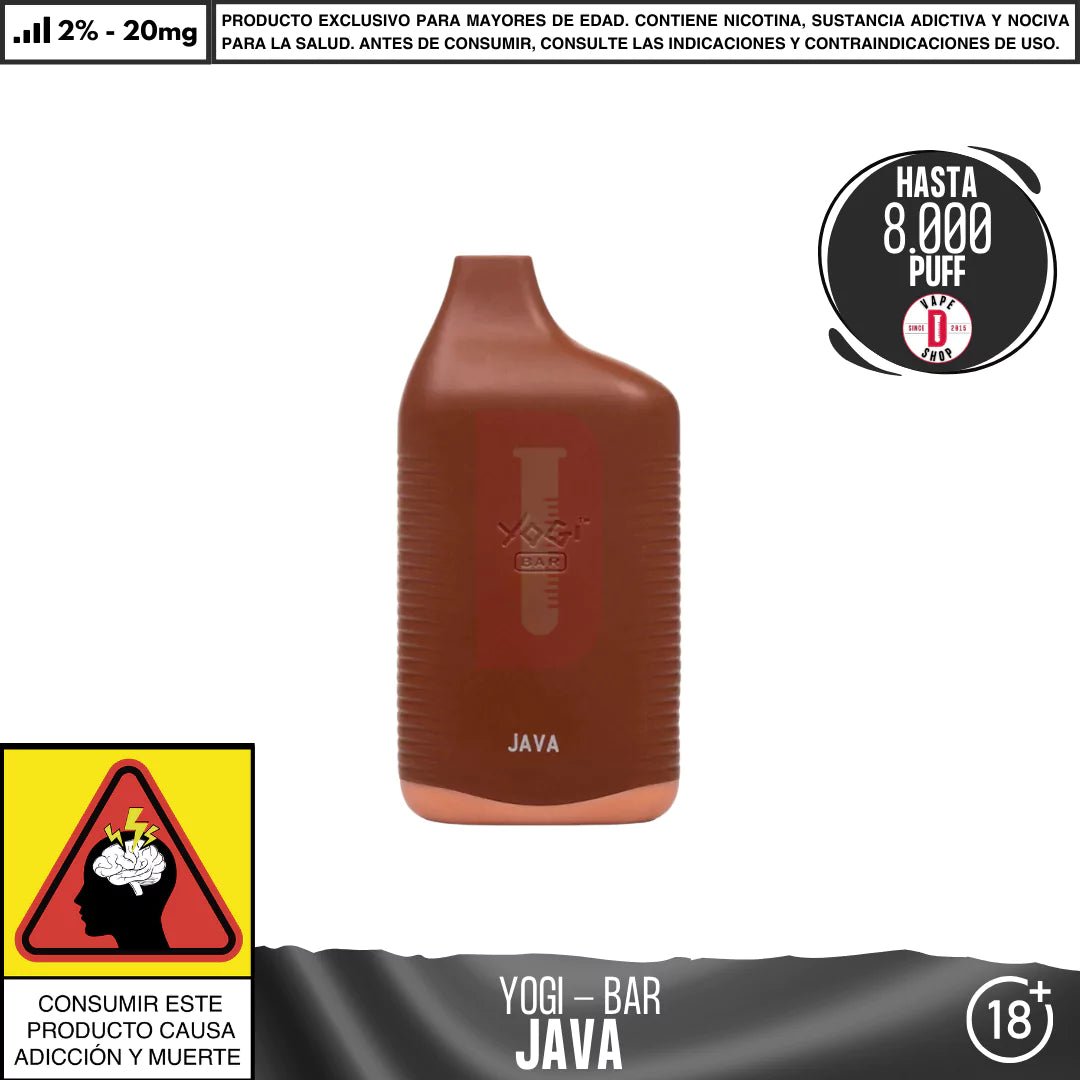 Yogi - Bar 8000 PUFF - Vape Desechable - Yogi | DIS - YOG - BAR - JAV - 20