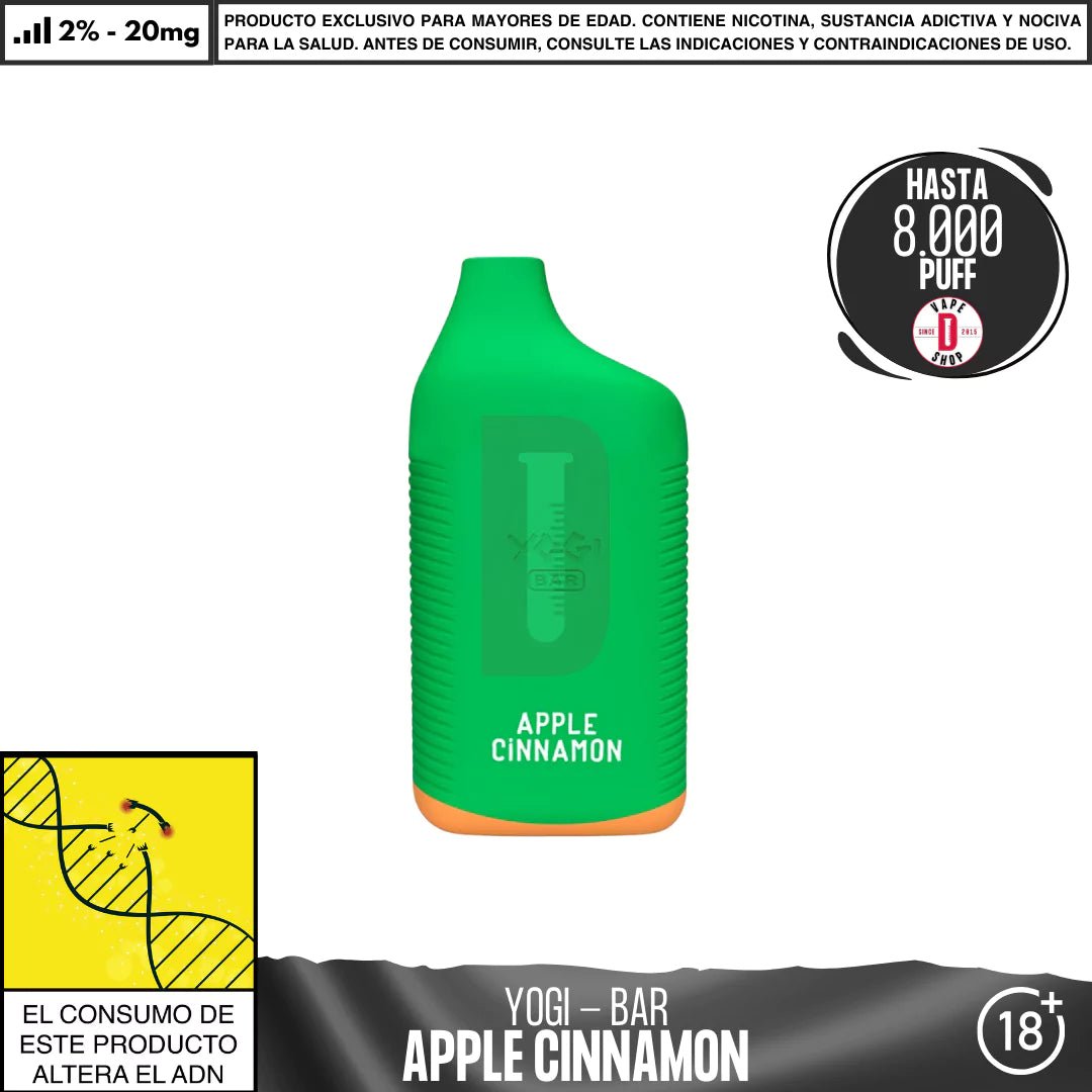 Yogi - Bar 8000 PUFF - Vape Desechable - Yogi | DIS - YOG - BAR - APC - 20