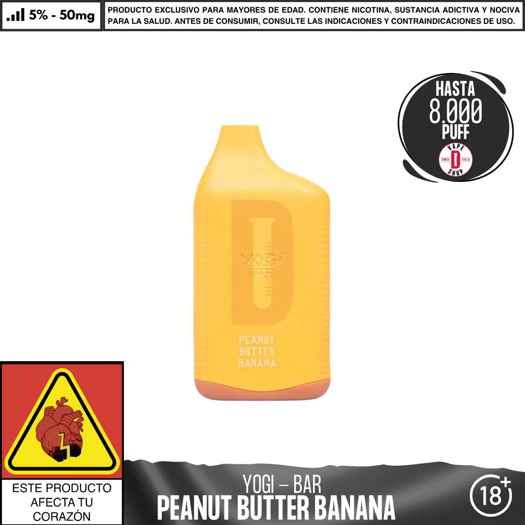 Yogi - Bar 8000 PUFF - Vape Desechable - Yogi | DIS - YOG - BAR - PBB - 50