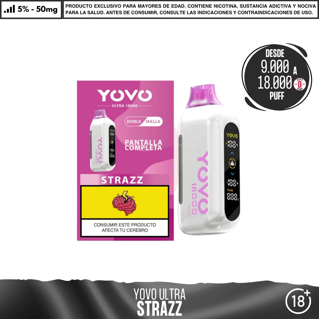 Yovo - Ultra 9000 a 18000 Puff - Vape Desechable - Yovo | DIS - VUS - YOVO - STR
