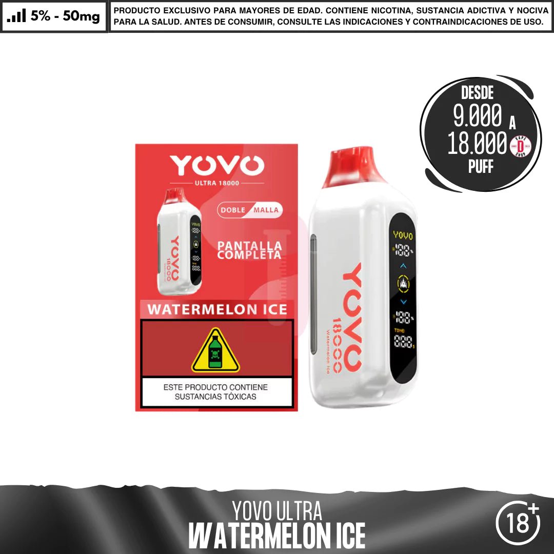 Yovo - Ultra 9000 a 18000 Puff - Vape Desechable - Yovo | DIS - VUS - YOVO - WAI