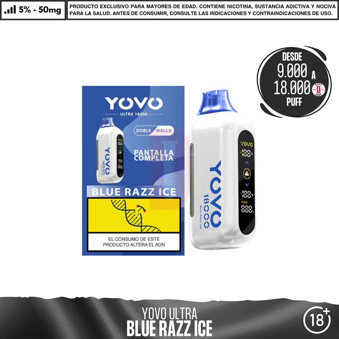 Yovo - Ultra 9000 a 18000 Puff - Vape Desechable - Yovo | DIS - VUS - YOVO - BRI