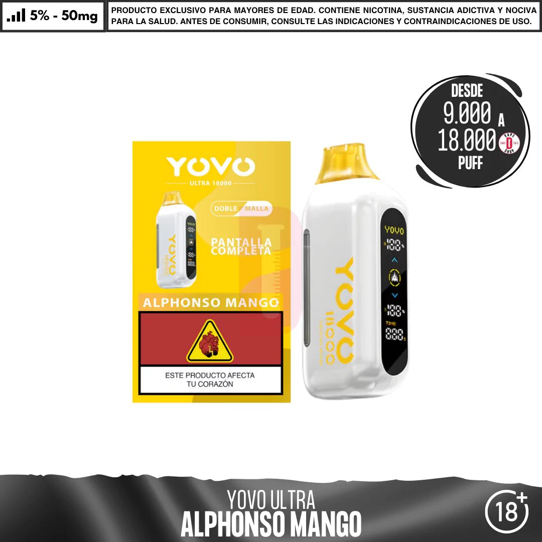 Yovo - Ultra 9000 a 18000 Puff - Vape Desechable - Yovo | DIS - VUS - YOVO - AM