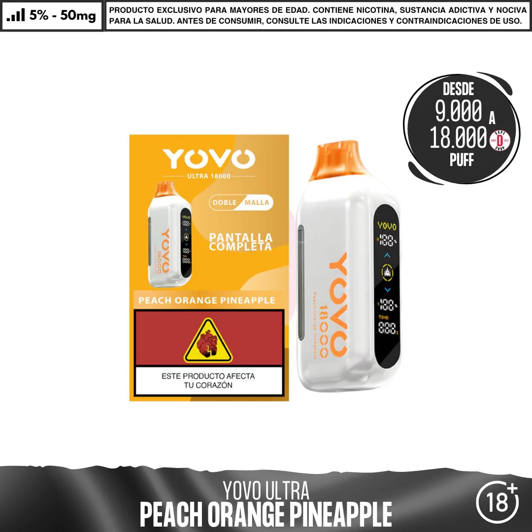 Yovo - Ultra 9000 a 18000 Puff - Vape Desechable - Yovo | DIS - VUS - YOVO - POP