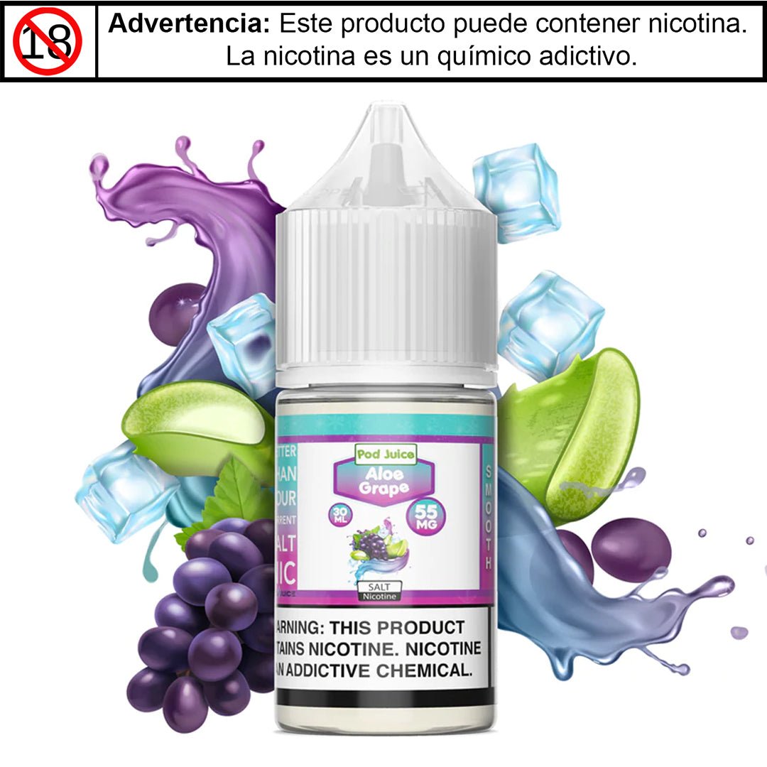 Aloe Grape Freeze Salts - Pod Juice - Sales de Nicotina - DIY VAPE SHOP | SN-PJ-AGF-35