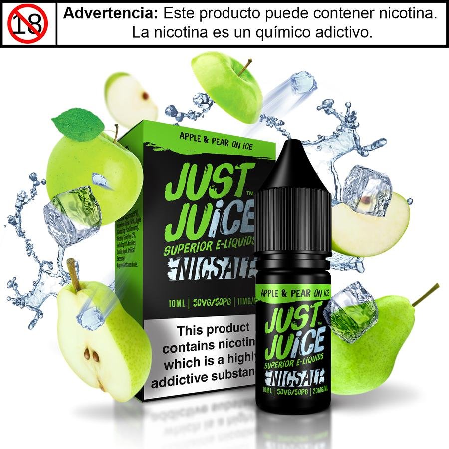 Apple & Pear On Ice Salts - Sales de Nicotina - Just Juice | SN-JJ-APOI-30