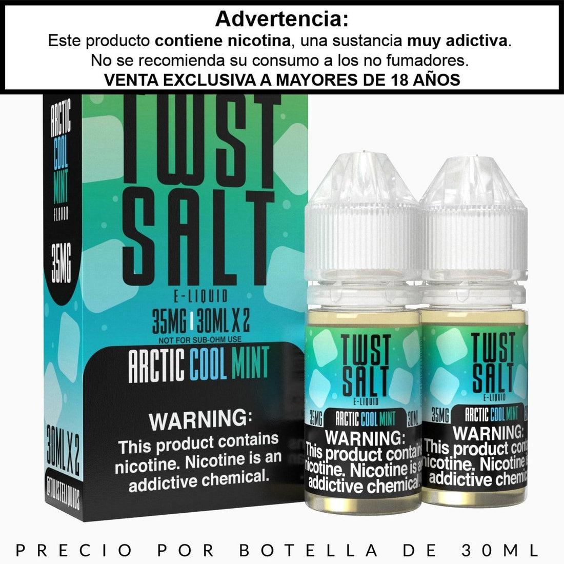 Arctic Cool Mint Salts - Sales de Nicotina - Twst | SN-TWIST-ACM-35