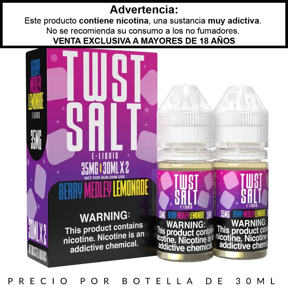 Berry Medley Lemonade Salts - Sales de Nicotina - Twst | SN-TWIST-BM-35