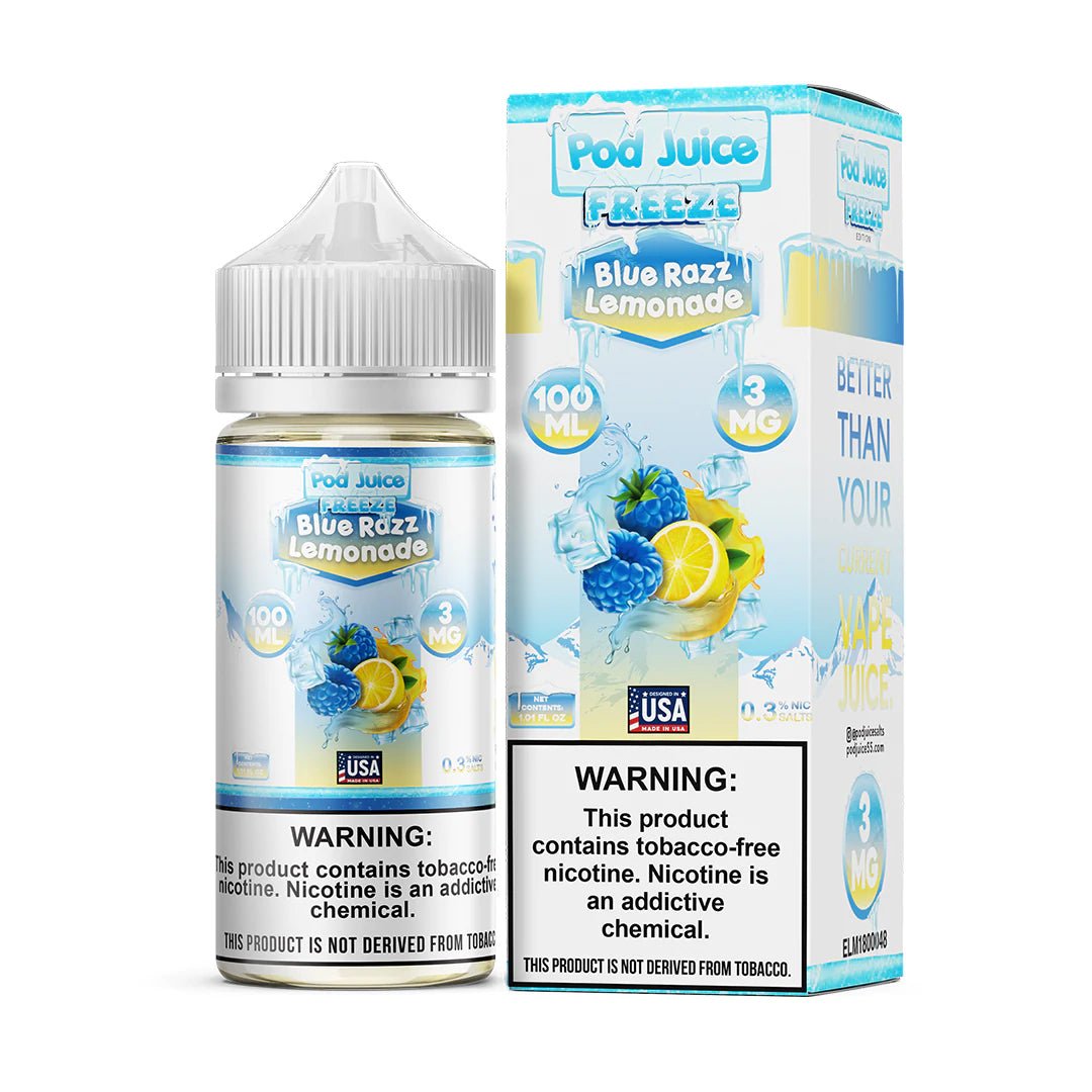 Blue Razz Lemonade Freeze - Eliquid - Pod Juice | BL-PJ-BRLF-00