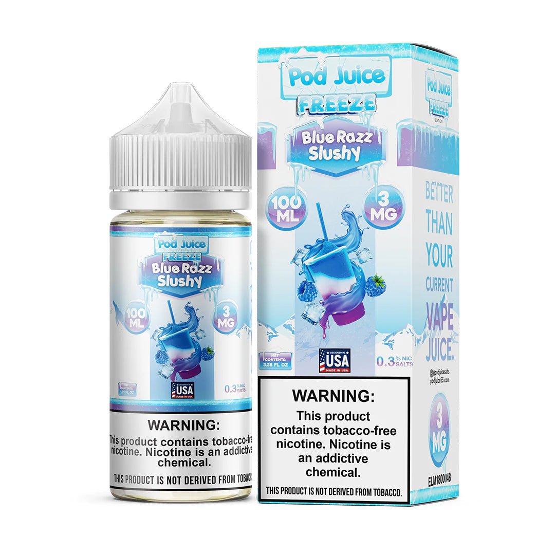 Blue Razz Slushy Freeze - Pod Juice - Eliquid - DIY VAPE SHOP | BL-PJ-BRSF-00