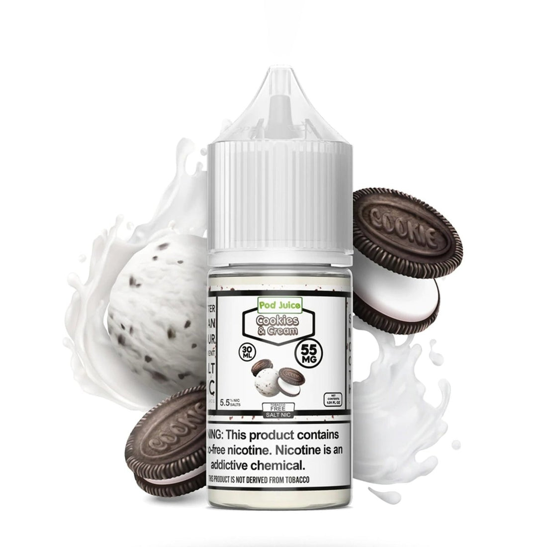Cookies & Cream Salts - Pod Juice - Sales de Nicotina - DIY VAPE SHOP | SN-PJ-CC-35