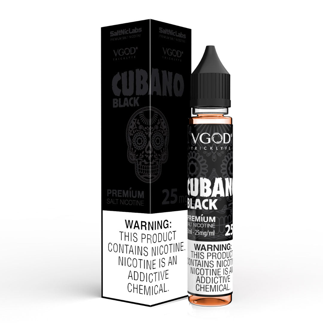 Cubano Black Salts - Sales de Nicotina - Vgod | SN-VGOD-CUB-25