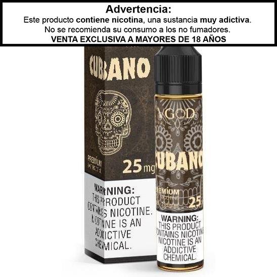 Cubano Salts - Sales de Nicotina - Vgod | SN-VGOD-CU-25