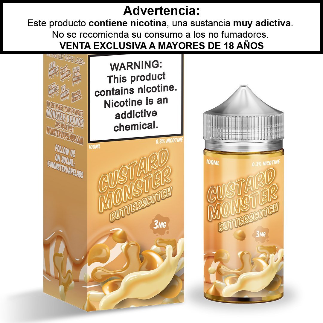 Custard Monster Butterscotch - Eliquid - Monsterlabs | BL-ML-CM-BS-03