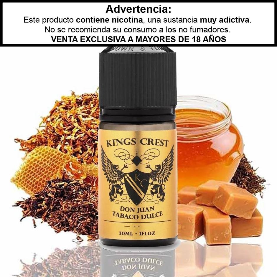 Don Juan Tabaco Dulce Salts - Sales de Nicotina de Kings Crest en