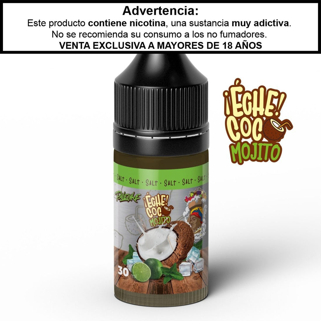 ¡Eche Coco! Mojito Sales - Palenke Ejuice - Sales de Nicotina - DIY VAPE SHOP | SN-PLK-ECM-25