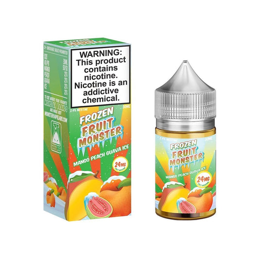 Frozen Fruit Monster Mango Peach Guava Ice Salts 2.4%-24mg - Monsterlabs - DIY EJUICE COLOMBIA