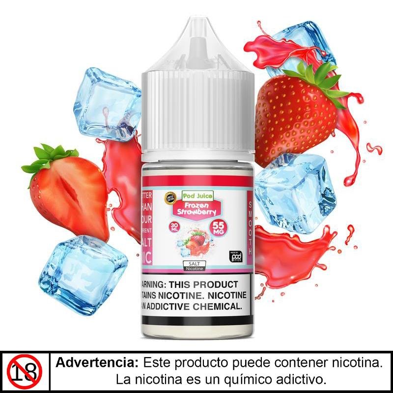 Frozen Strawberry Salts - Pod Juice - Sales de Nicotina - DIY VAPE SHOP | SN-PJ-FS-35