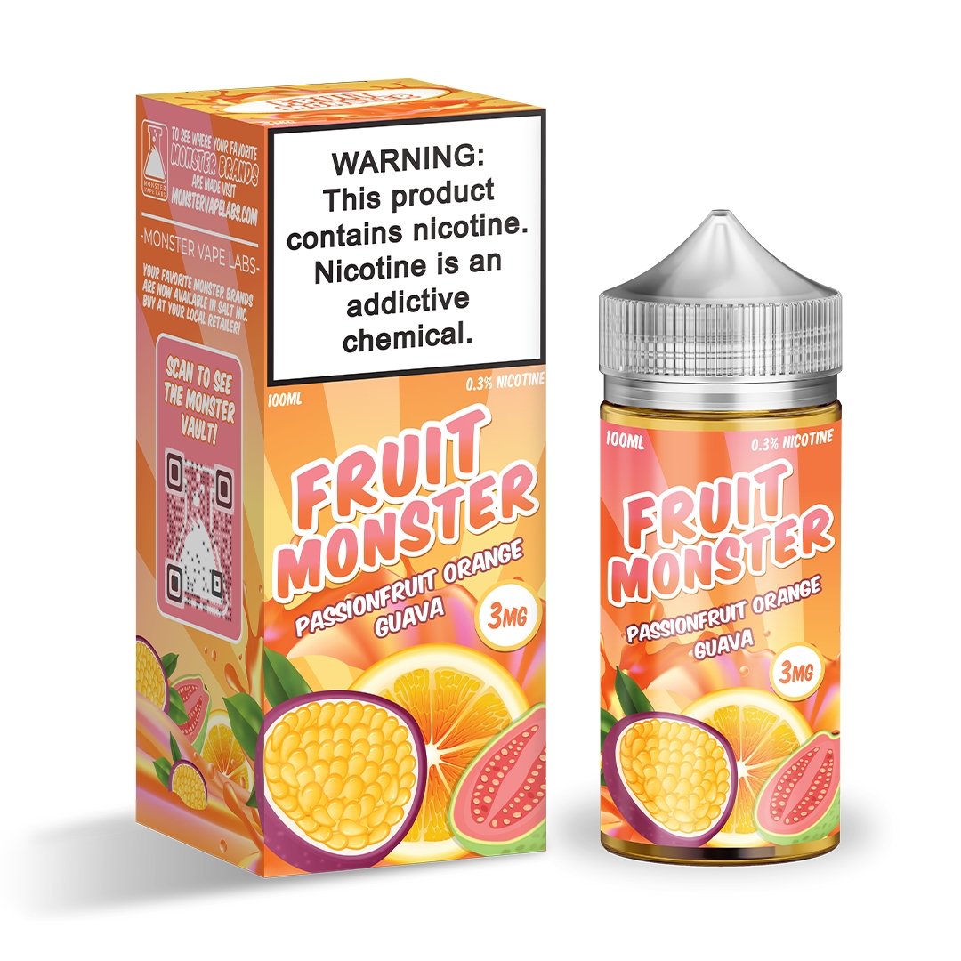Fruit Monster PassionFruit Orange Guava - Eliquid - Monsterlabs | BL-ML-FM-POG-00